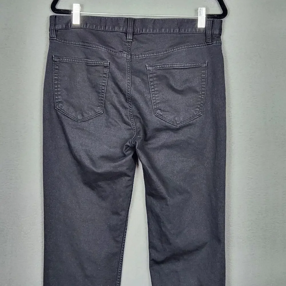 Banana Republic Traveler Jeans Mens 33x30 Black Slim Straight Denim Actual 33x29